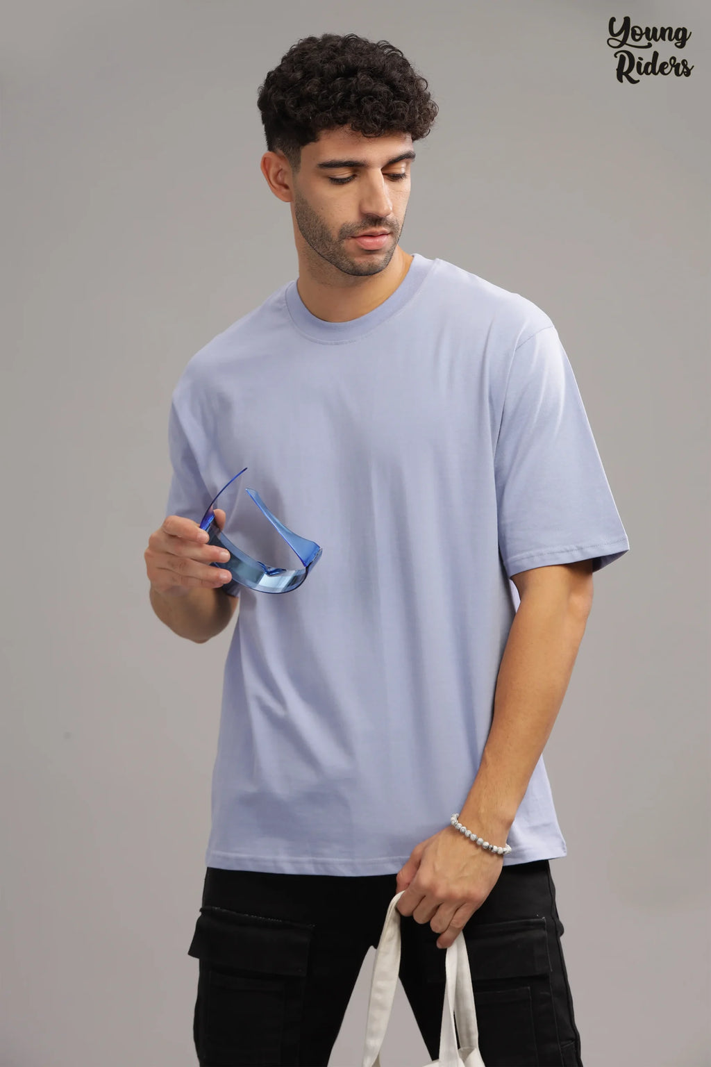 ◆LEE◆ Authentic Riders Graphic T-Shirt Light Grey Charlie Short Sleeve Lace Riding Shirt - Lilac | HALTER EGO
