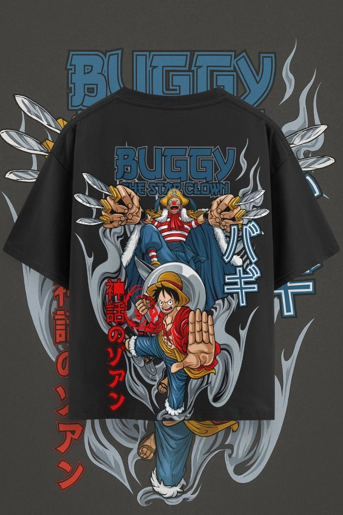 Buggy vs Luffy Oversized T-Shirt – Anime One Piece Streetwear