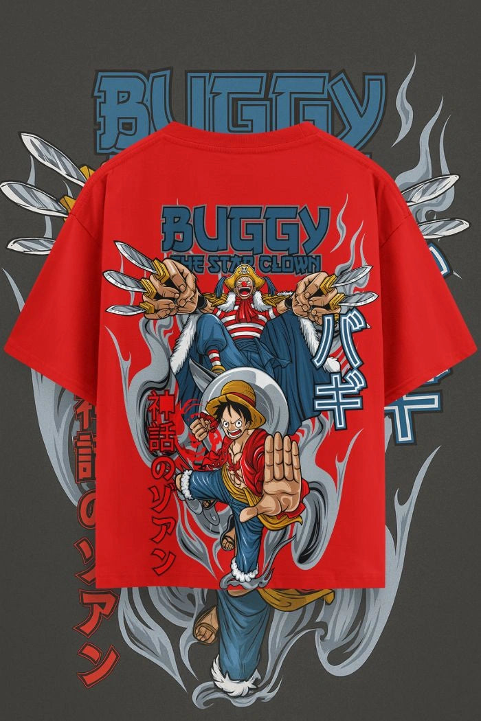 Buggy vs Luffy Oversized T-Shirt – Anime One Piece Streetwear