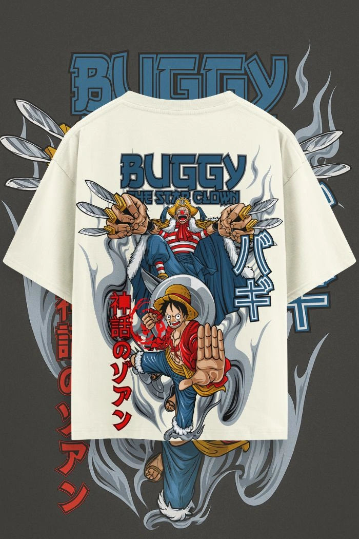 Buggy vs Luffy Oversized T-Shirt – Anime One Piece Streetwear