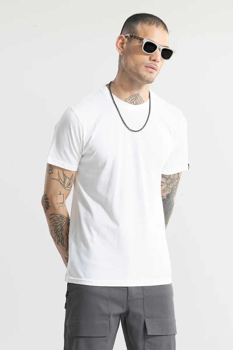 White Plain T-Shirt-2
