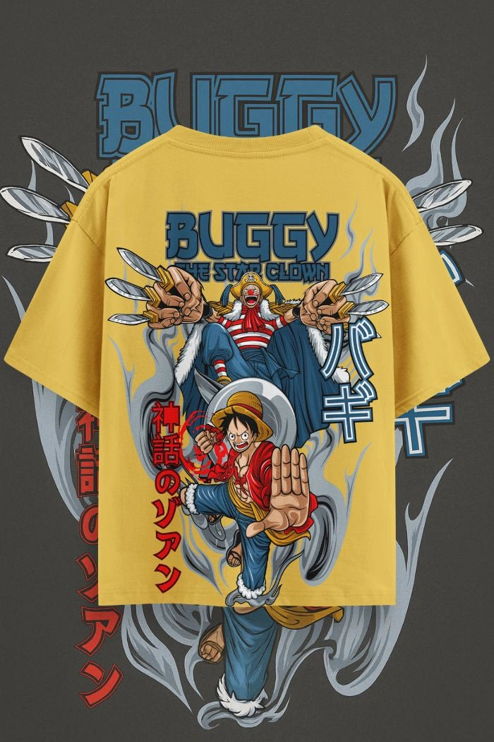Buggy vs Luffy Oversized T-Shirt – Anime One Piece Streetwear