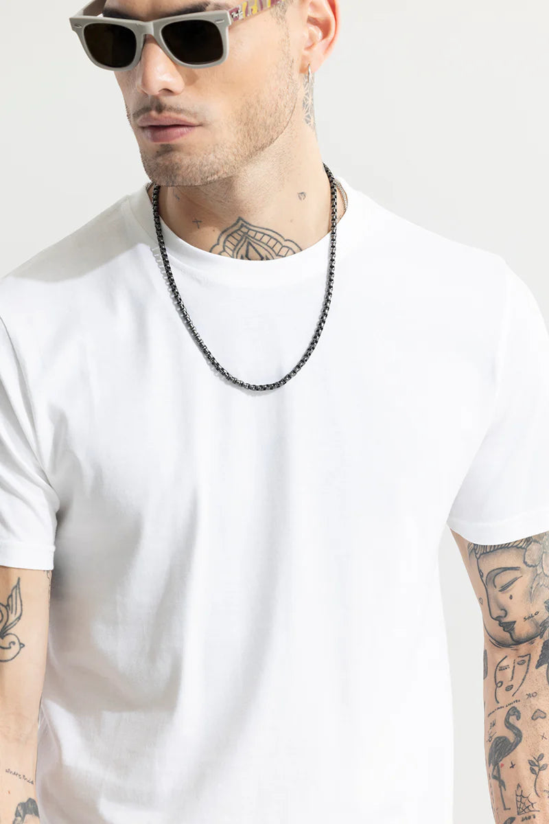 White Plain T-Shirt-2