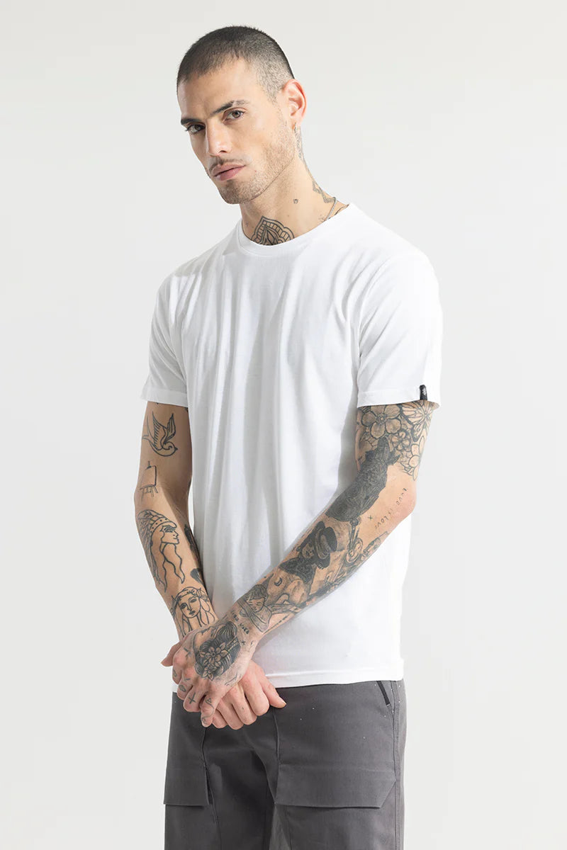White Plain T-Shirt-2