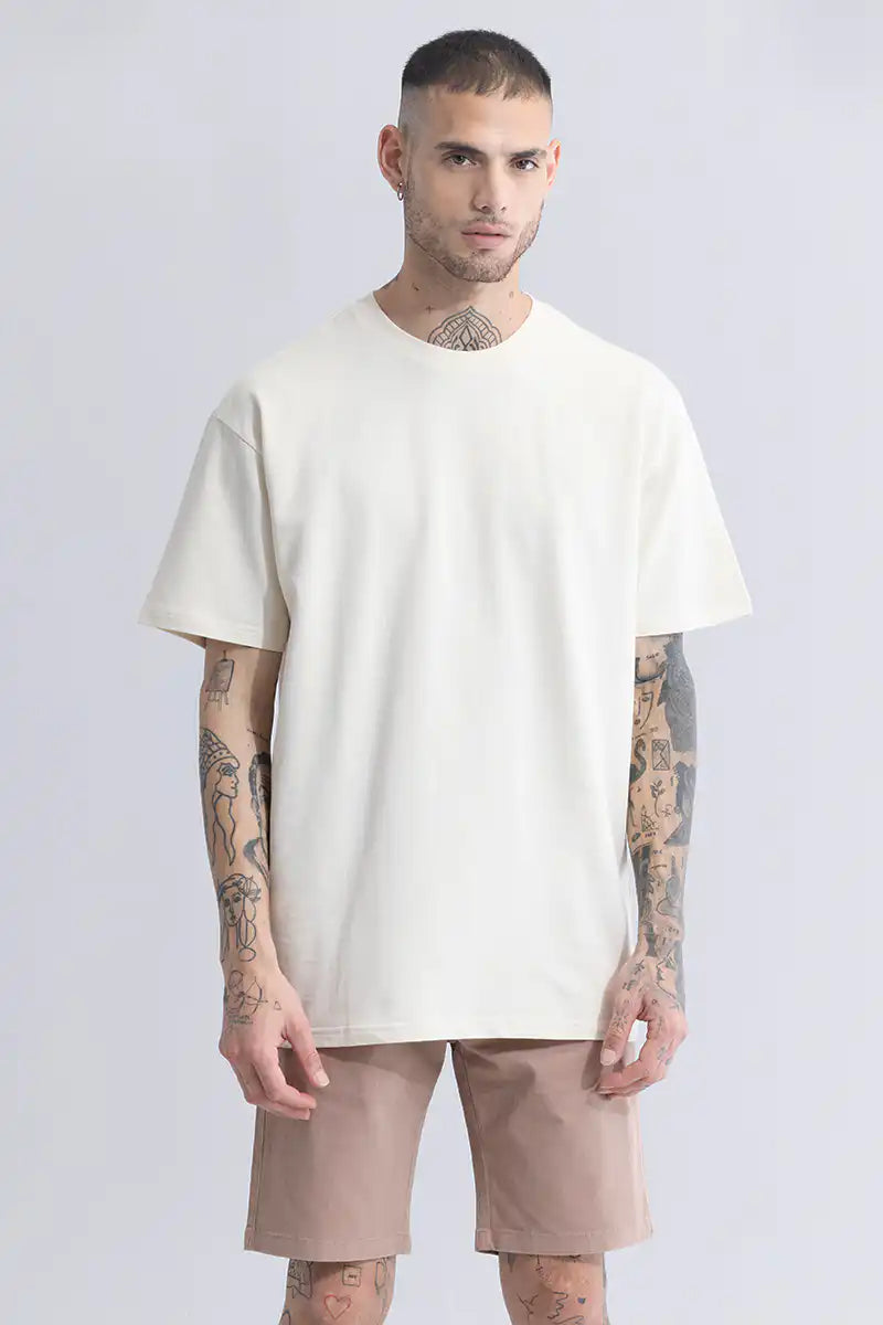 Cream Oversized T-Shirt
