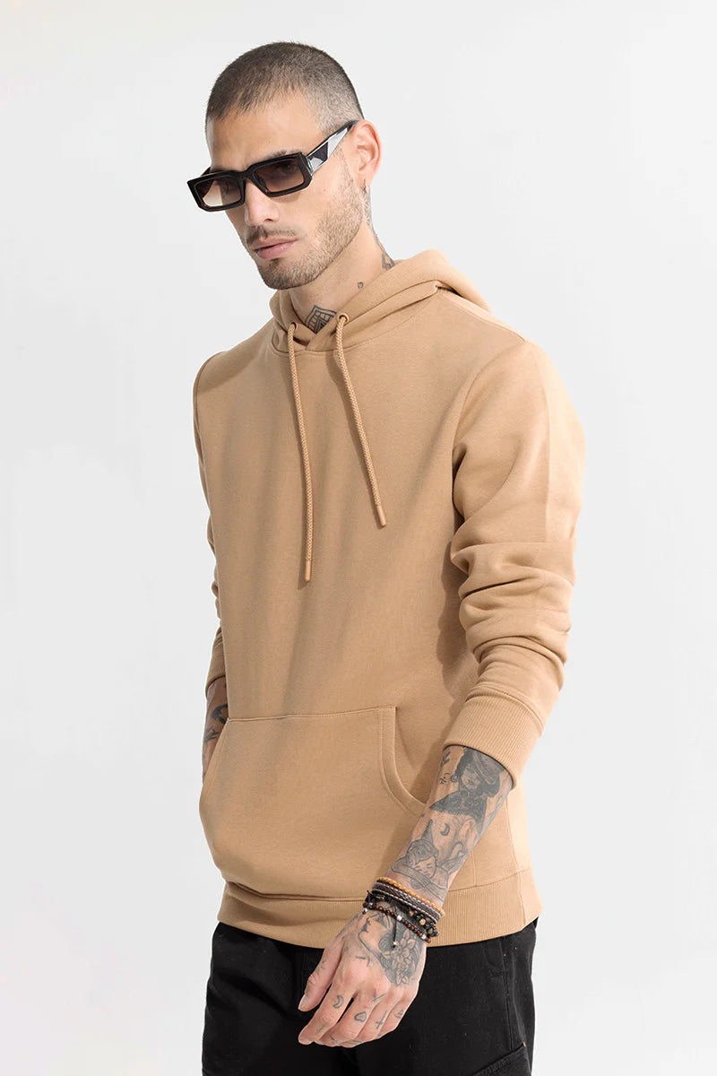 Beige Unisex Hoodie