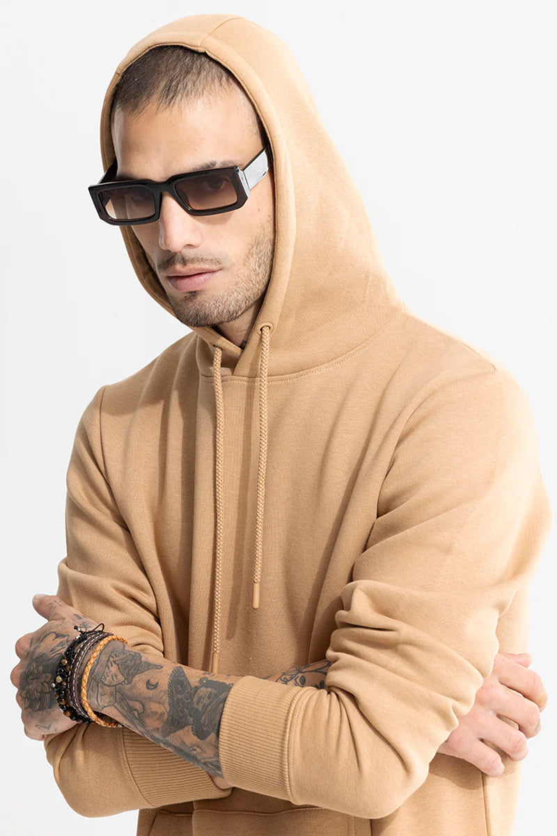 Beige Unisex Hoodie