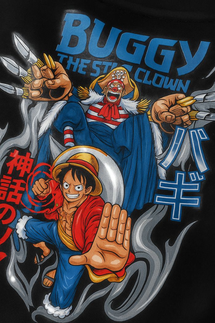 Buggy vs Luffy Oversized T-Shirt – Anime One Piece Streetwear