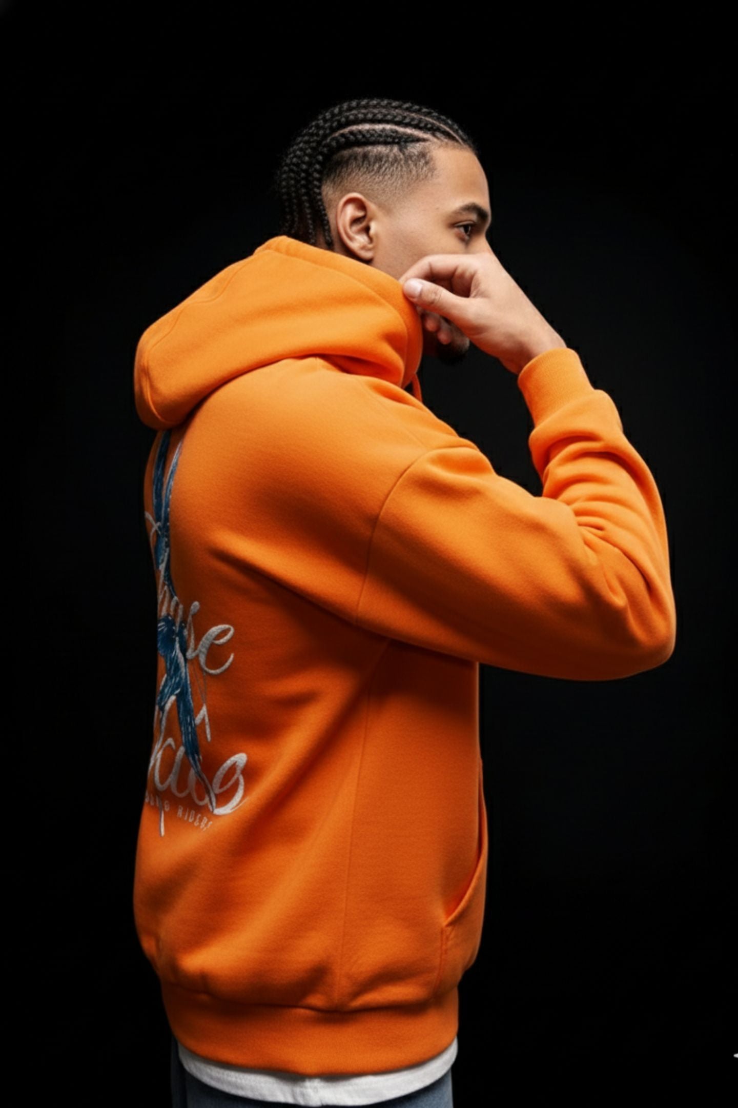 Chase Skies Hoodie for Men - Orange