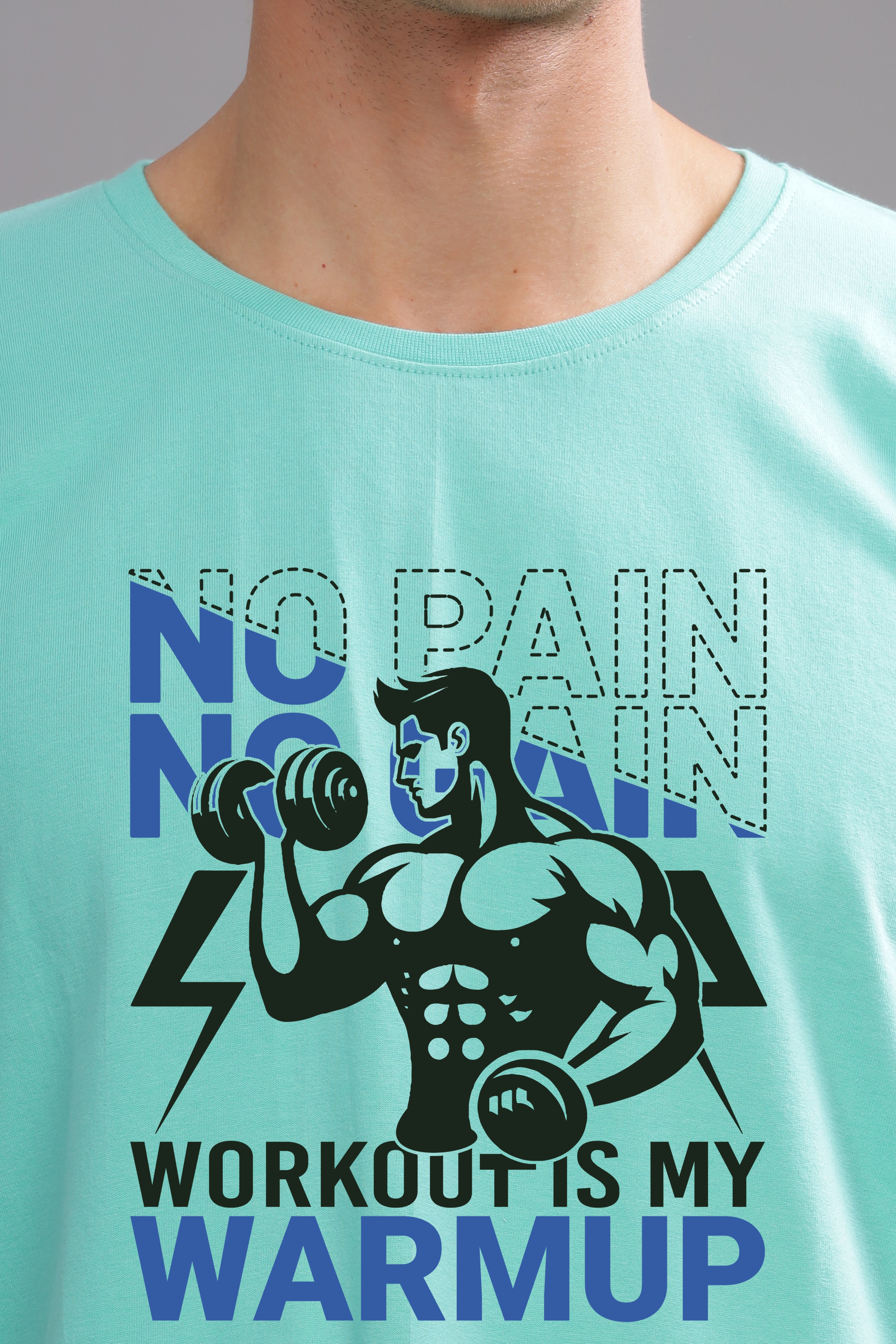 No Pain No Gain printed T-Shirt