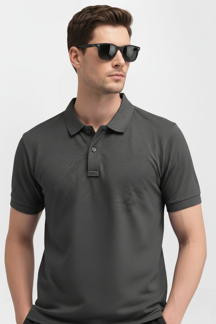 Dark Grey Polo T-shirt
