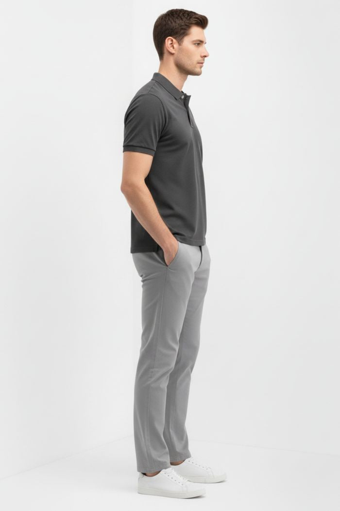 Dark Grey Polo T-shirt