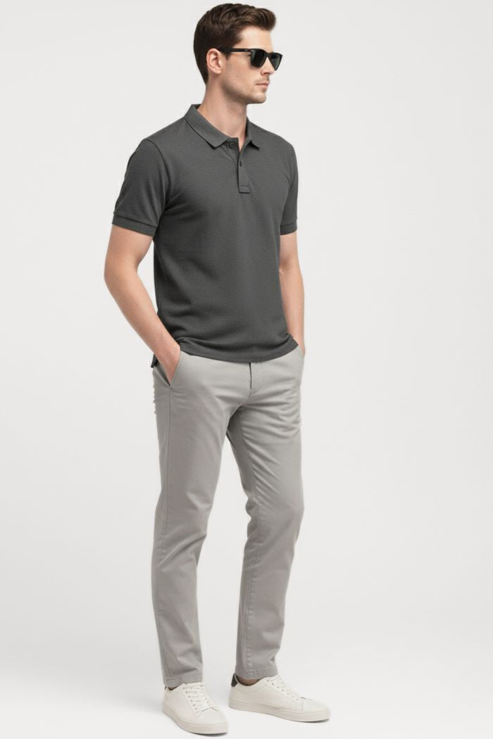 Dark Grey Polo T-shirt