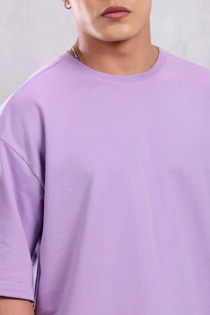 French Lilac Oversize T-Shirt-1