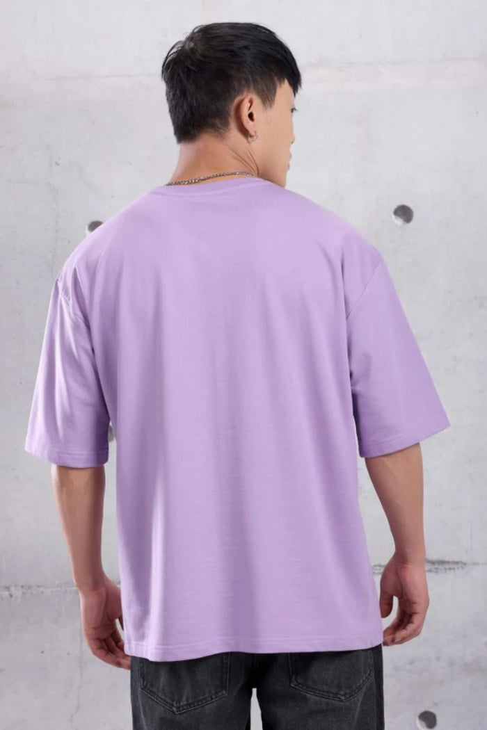 French Lilac Oversize T-Shirt-1