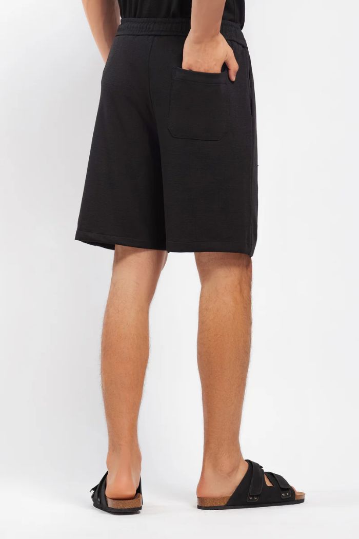 Men’s Black Cotton Shorts