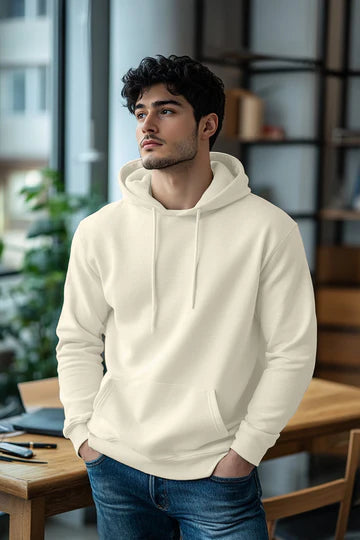 Off White Unisex Hoodie