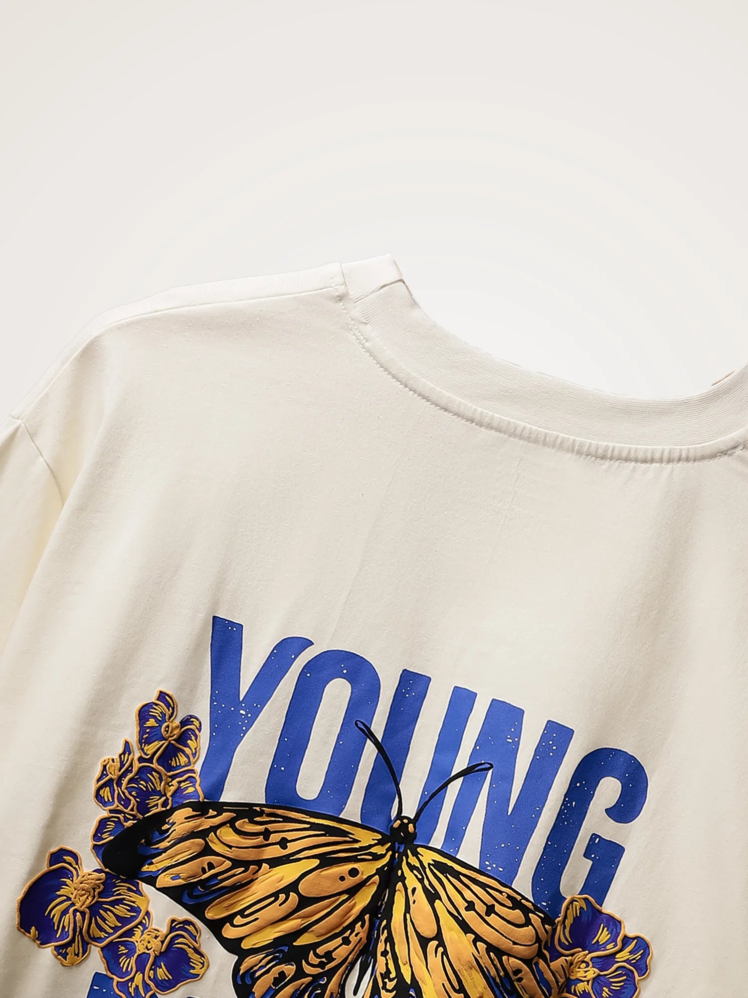 Off White Rise & Bloom – Oversized Unisex T Shirt