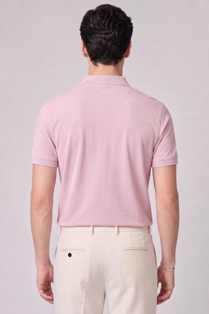 Pink Zipper Polo – Matty Lycra