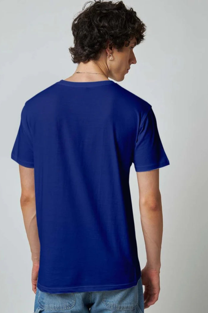 Dark Blue Plain T-Shirt