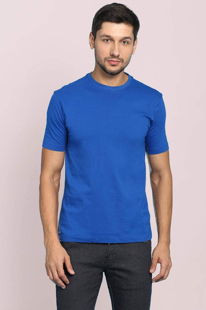 Dark Royal Blue Plain T-Shirt