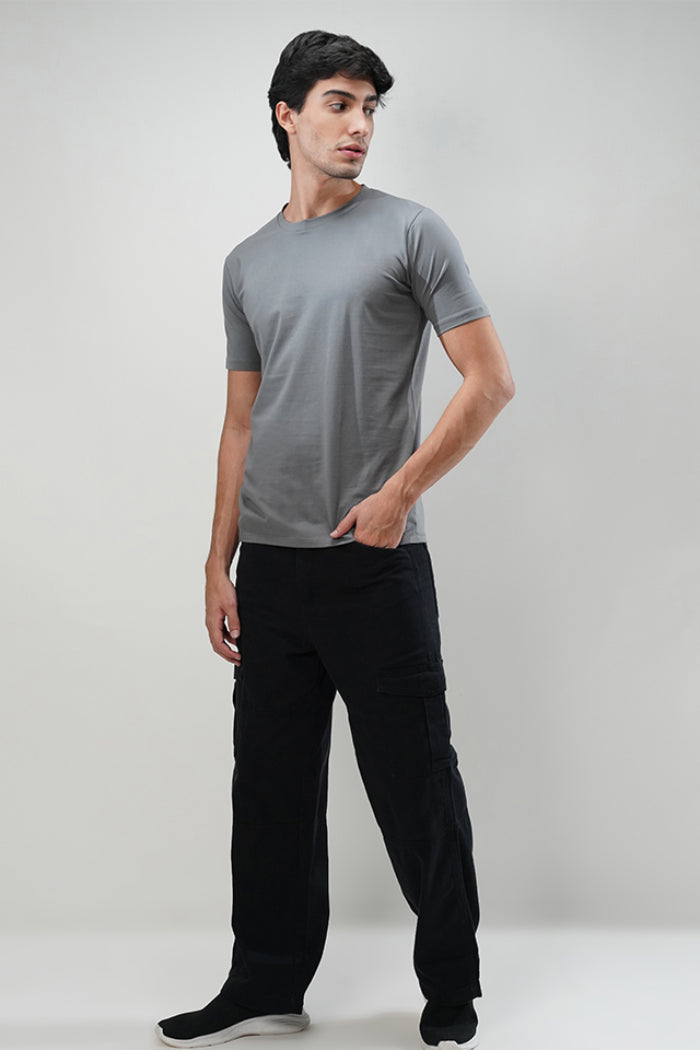 Grey Plain T-Shirt