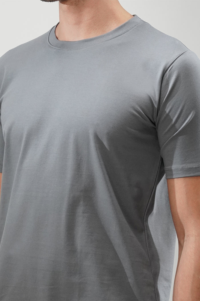 Grey Plain T-Shirt