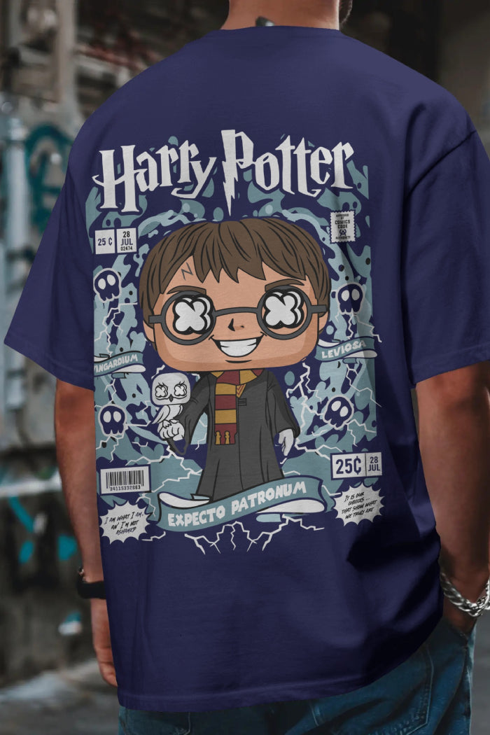 Harry Potter Oversized Printed T-shirt