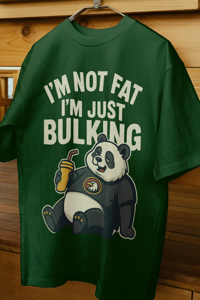 I'M NOT FAT - Oversized Printed T-shirt