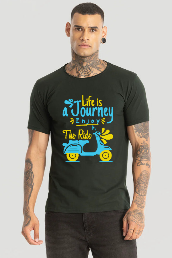 Life Journey printed T-Shirt