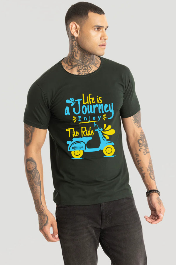 Life Journey printed T-Shirt