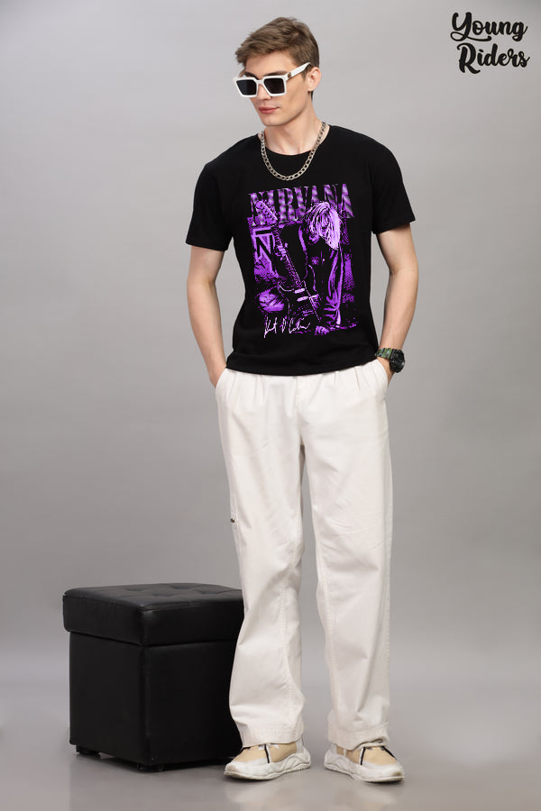 Nirvana Men Printed T-Shirt-Black