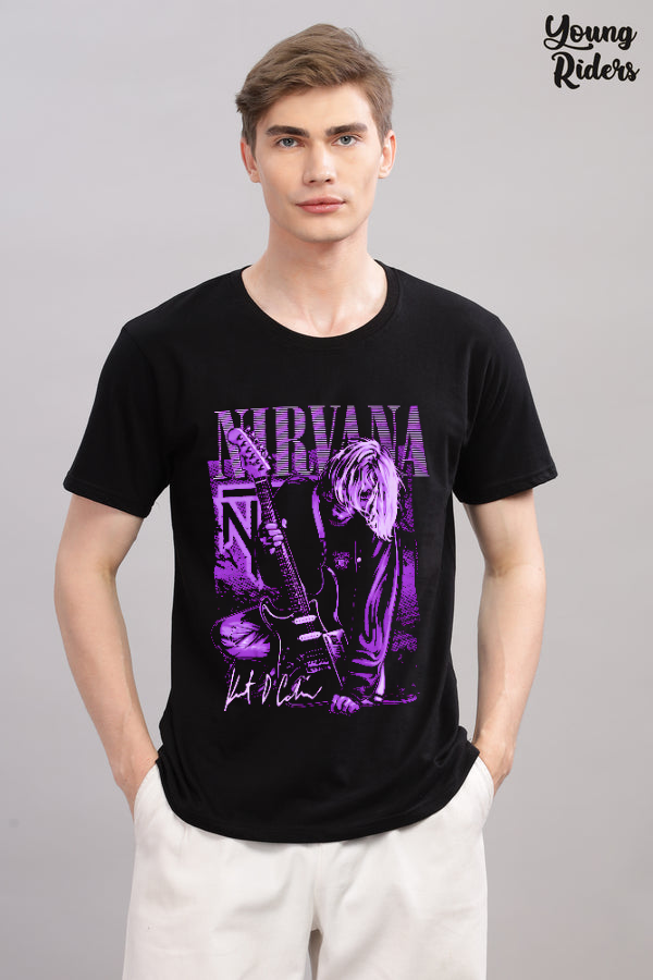 Nirvana Men Printed T-Shirt-Black
