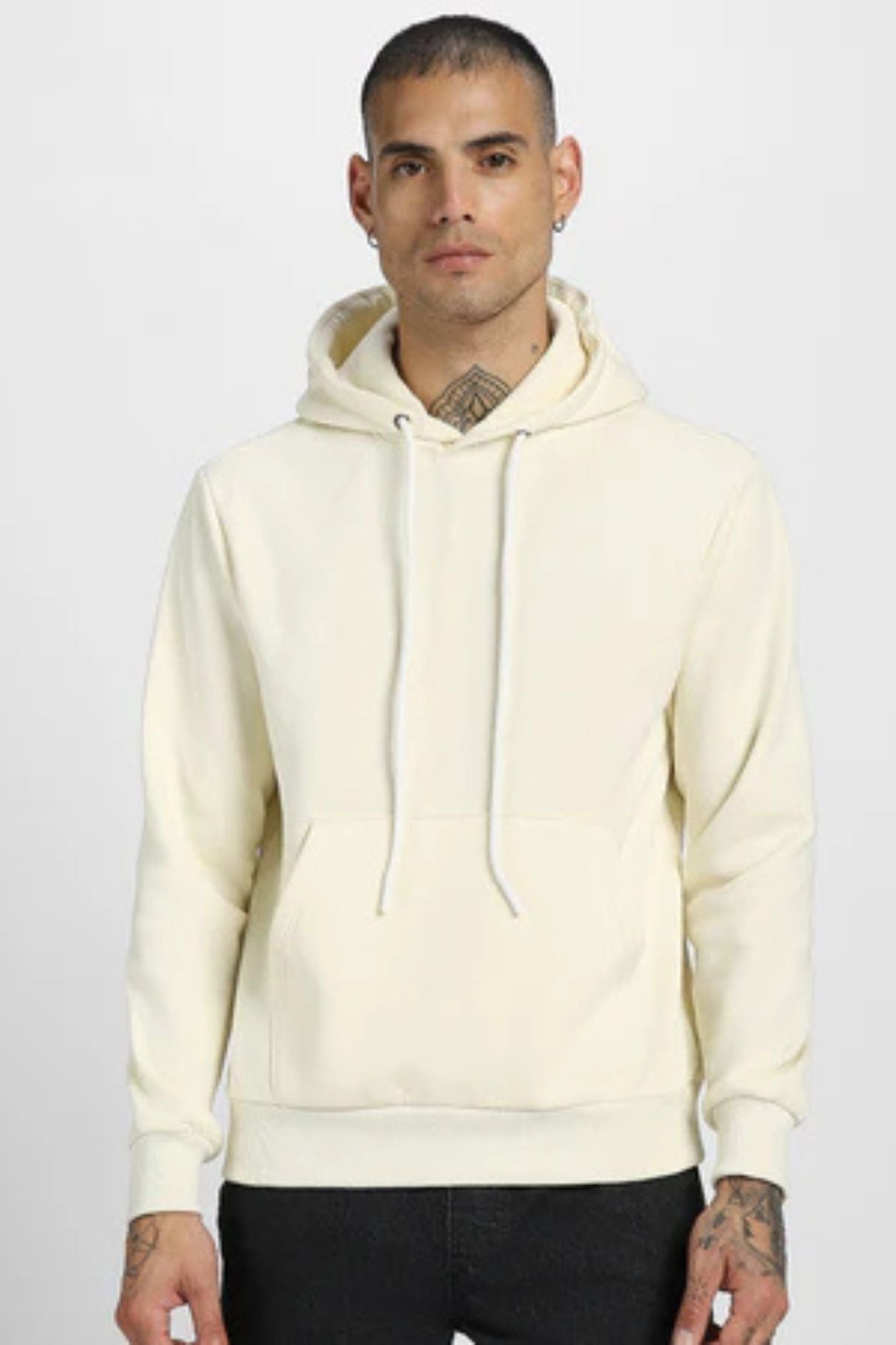 Off White Unisex Hoodie