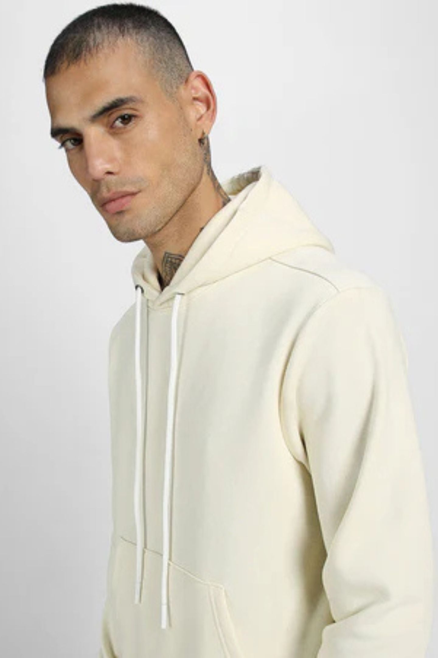 Off White Unisex Hoodie