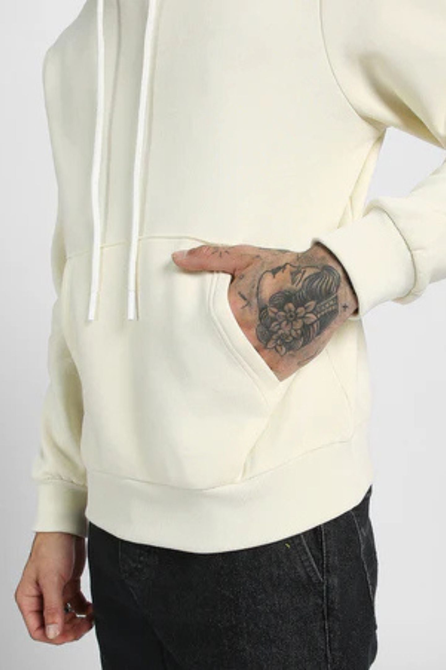 Off White Unisex Hoodie