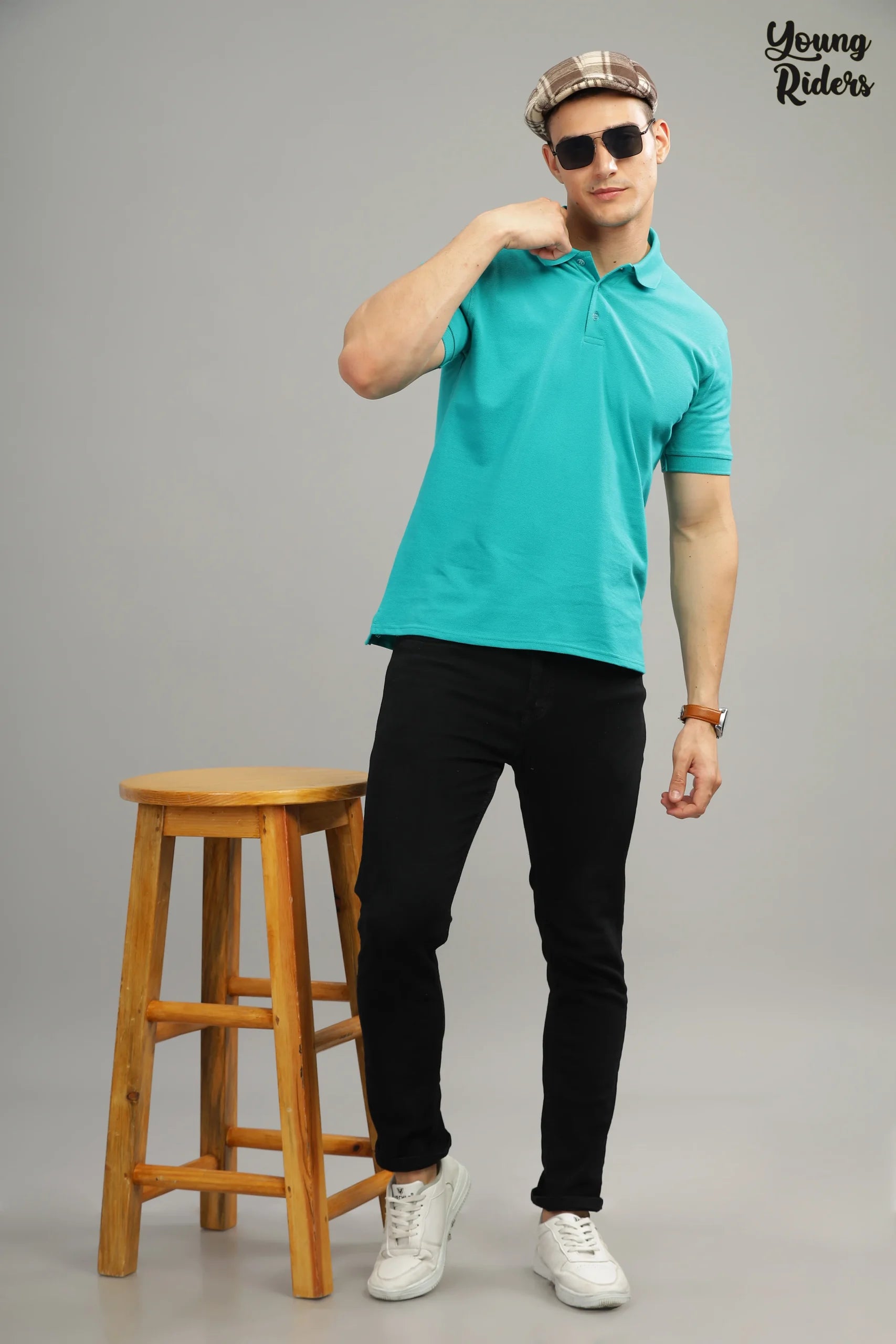 Medium Turquoise Polo T-Shirt