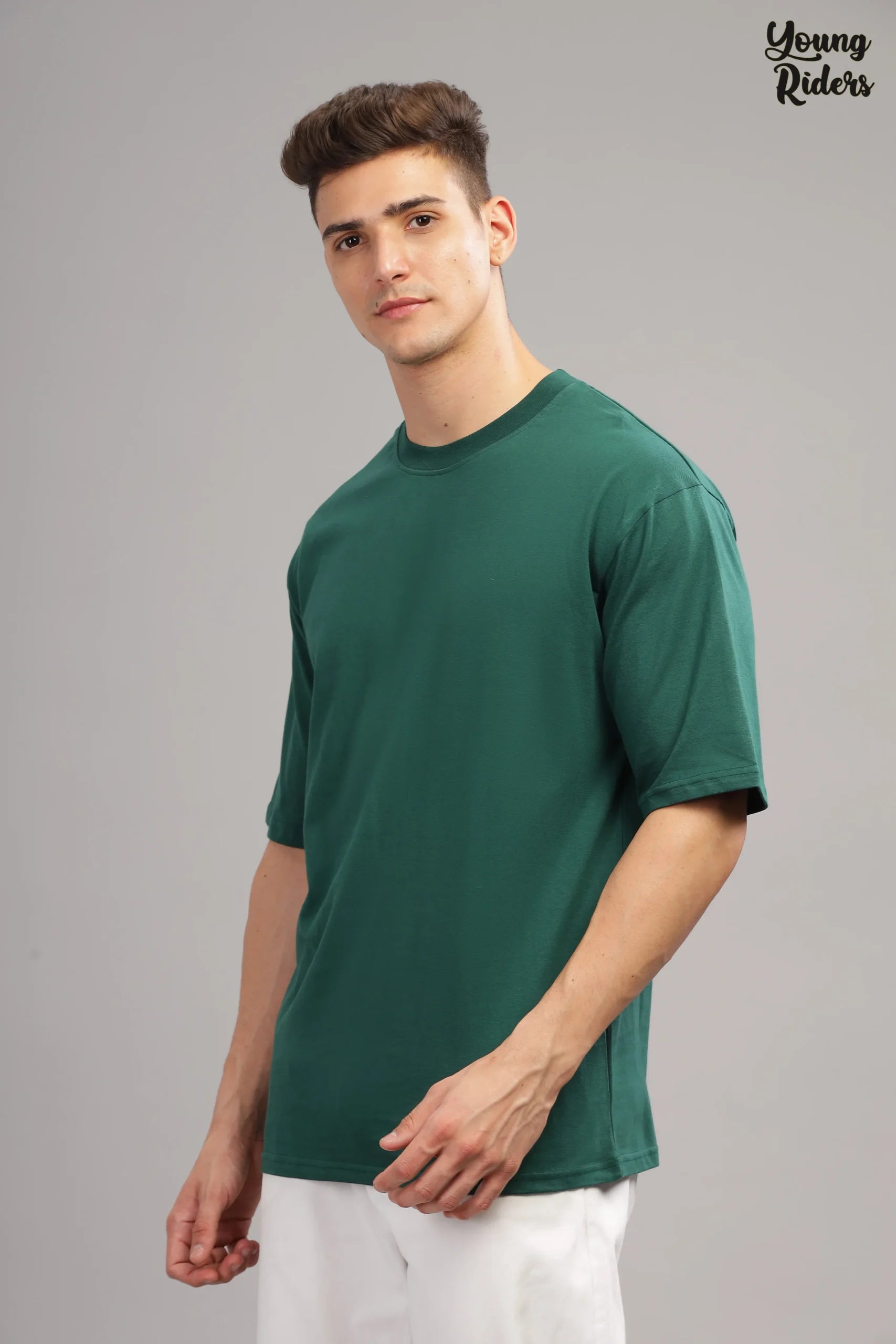 Olive Green Oversize T-Shirt-1