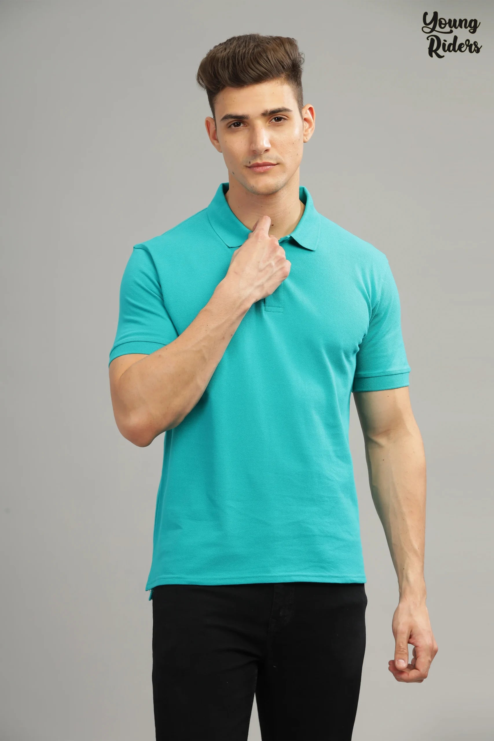 Medium Turquoise Polo T-Shirt