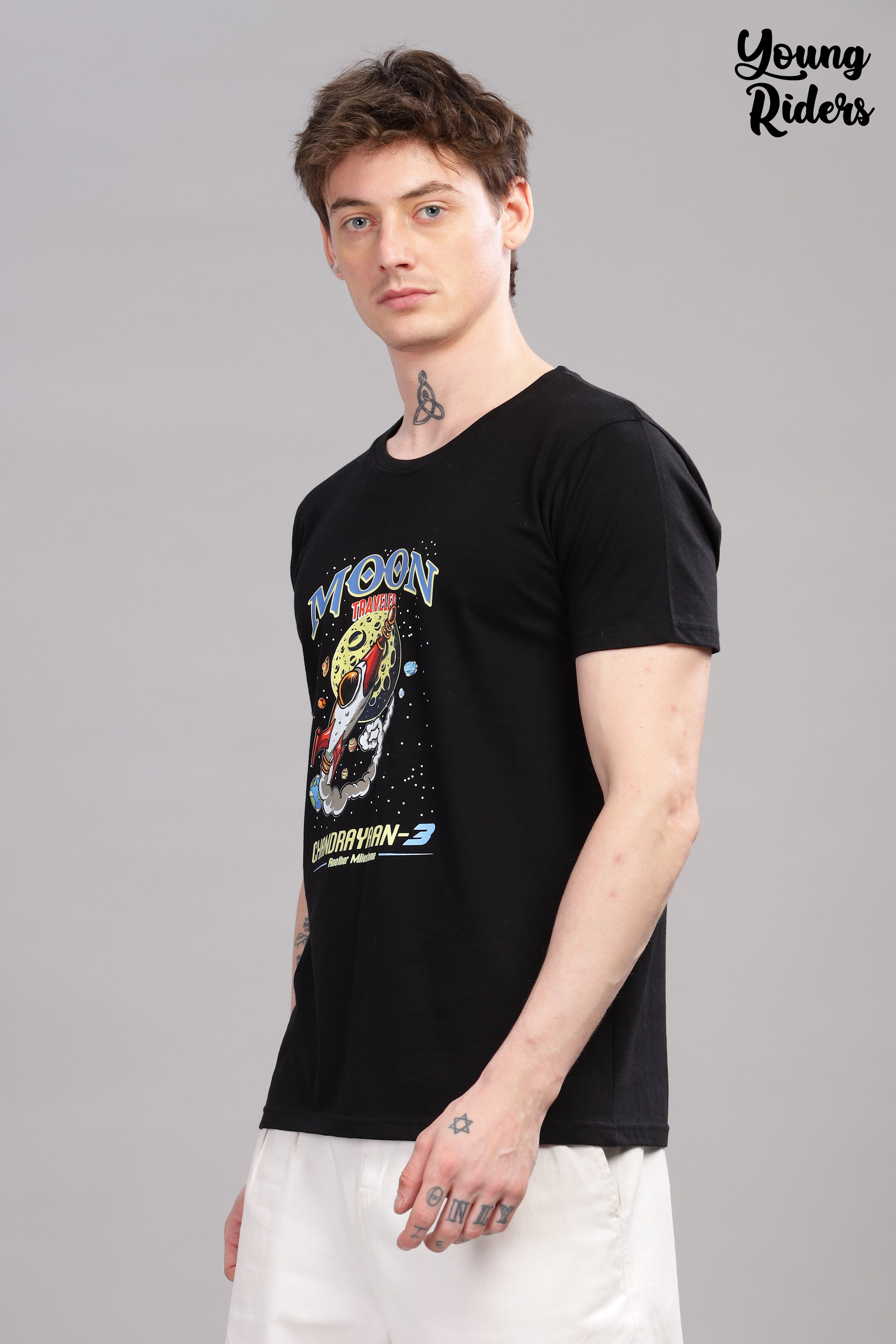 Black - Chandrayaan Printed T-shirt