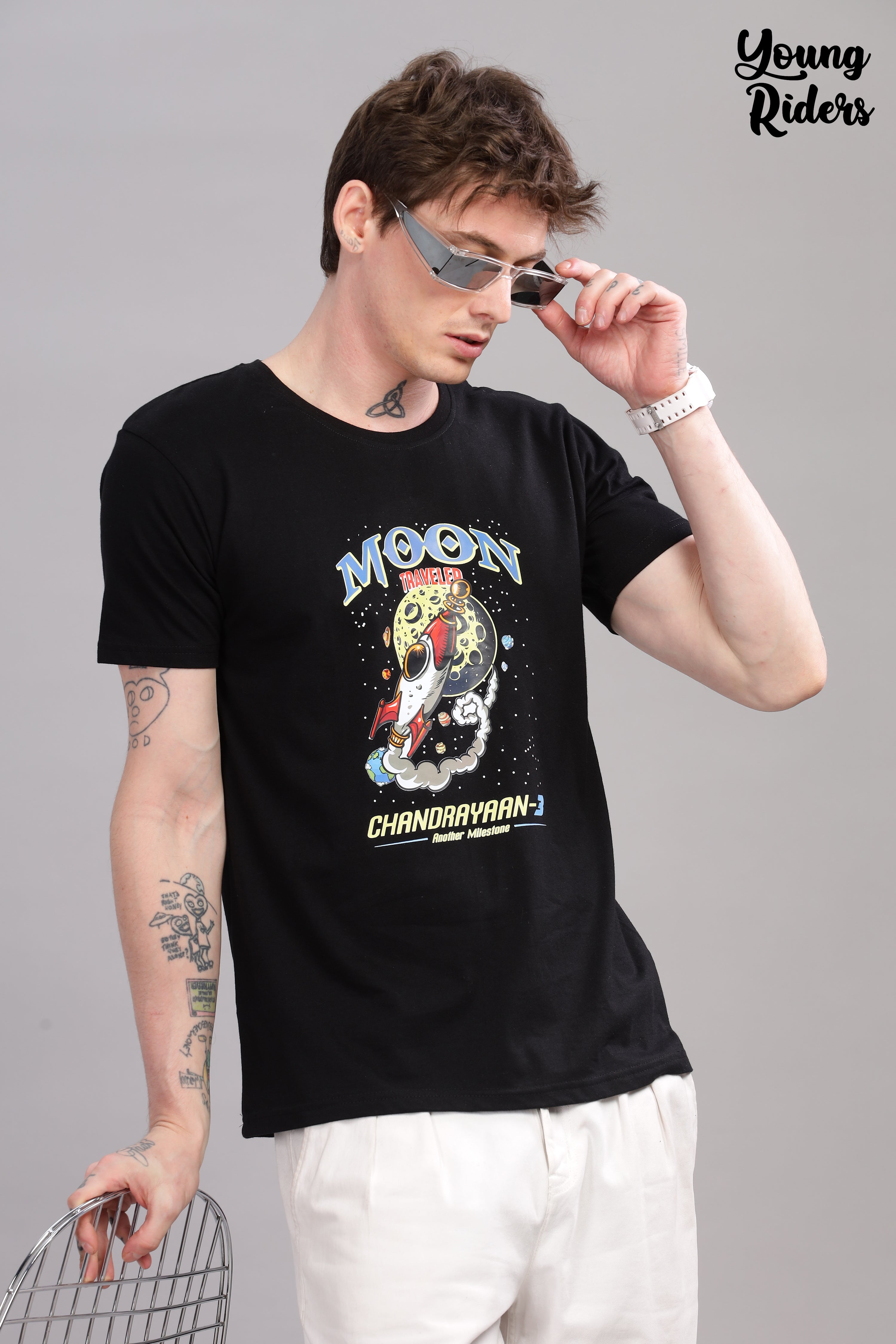 Black - Chandrayaan Printed T-shirt