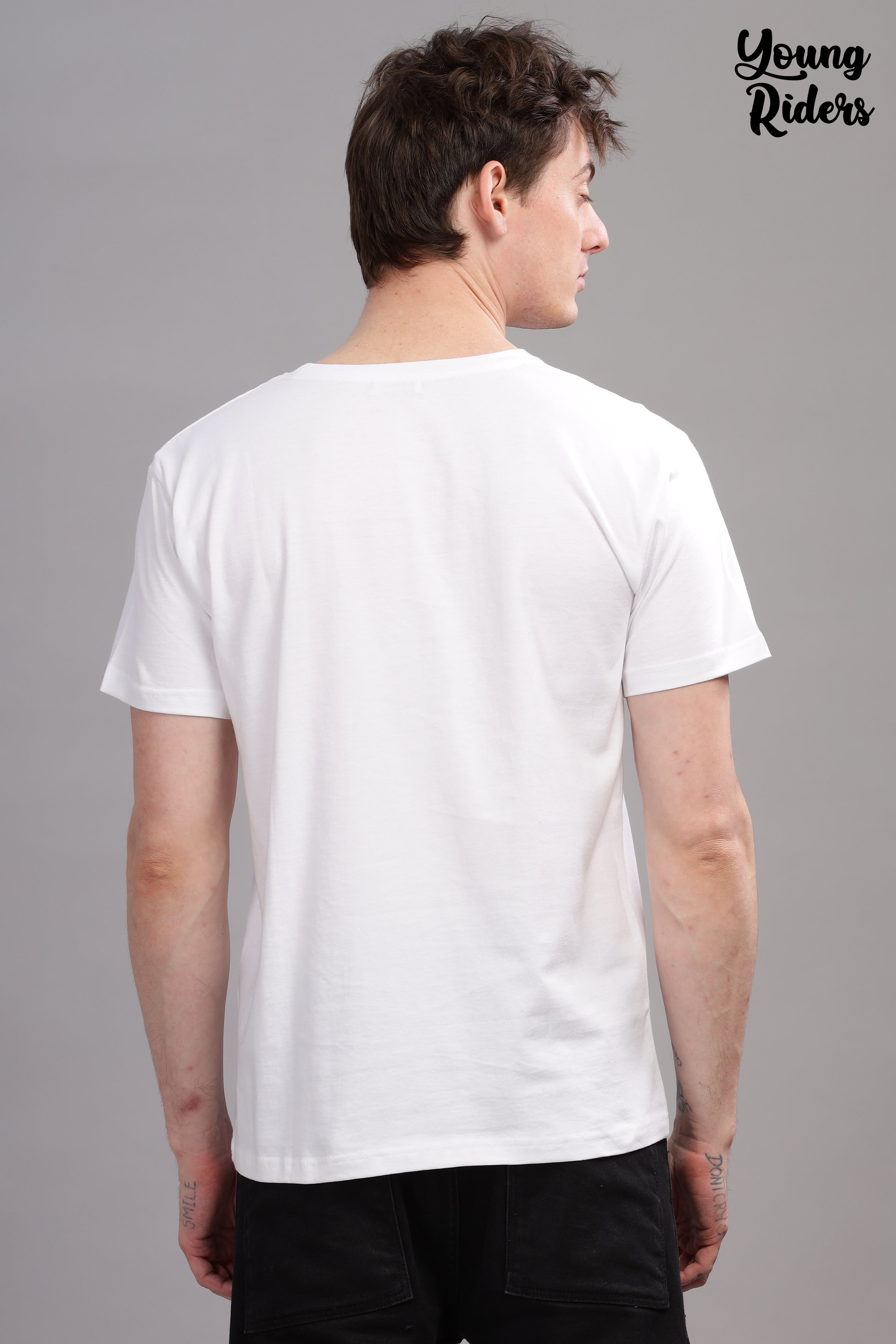 White - Youngrider Printed T-shirt