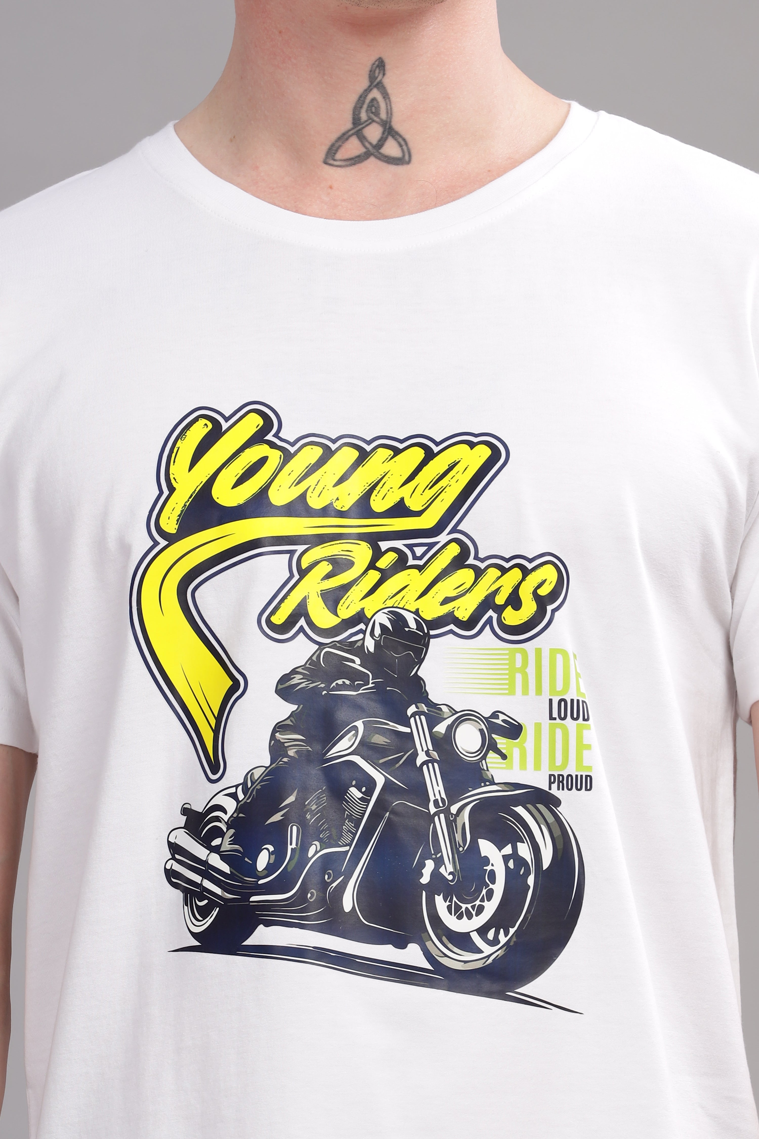 White - Youngrider Printed T-shirt