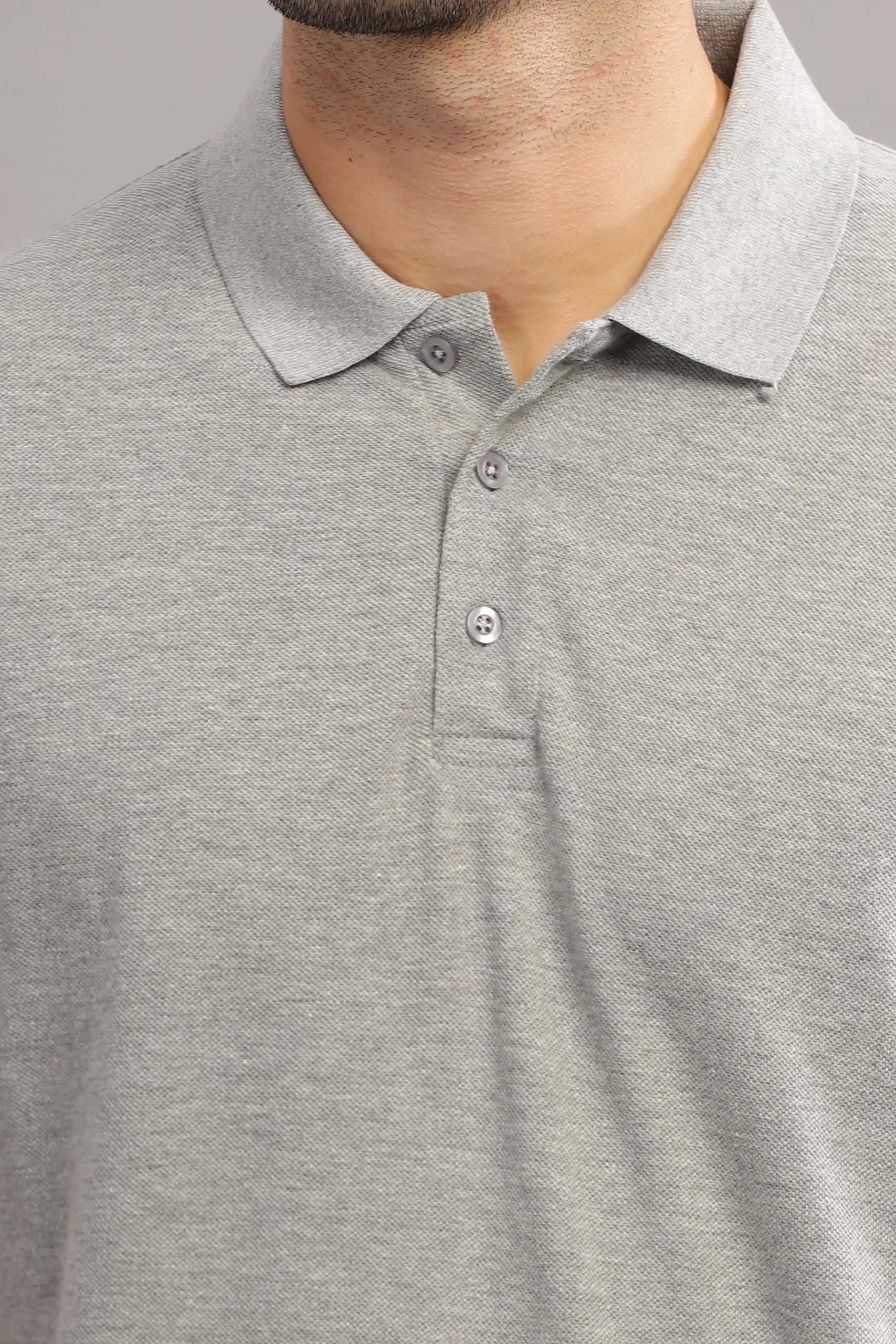 Grey Polo T-Shirt