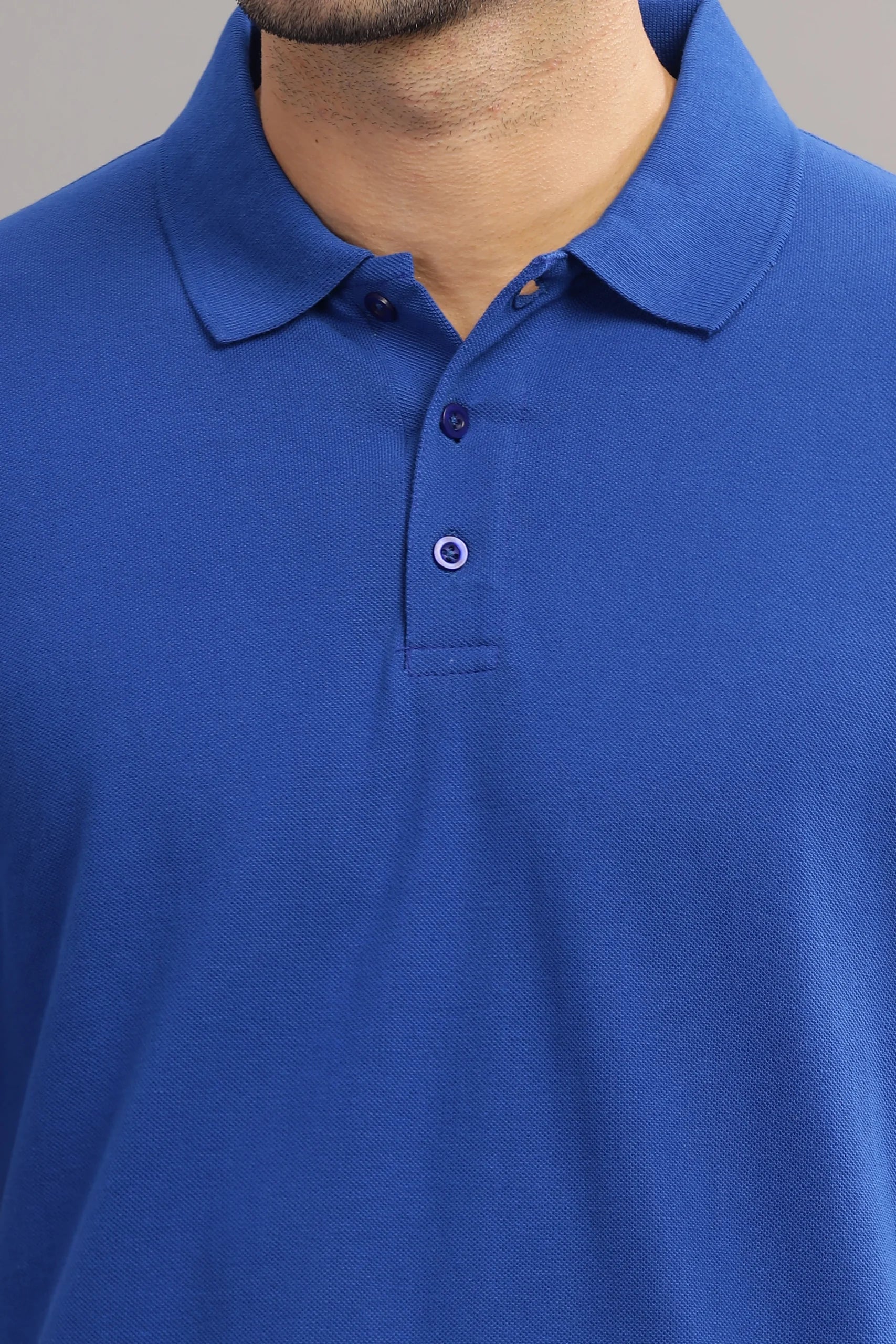 Blue Polo T-Shirt-3