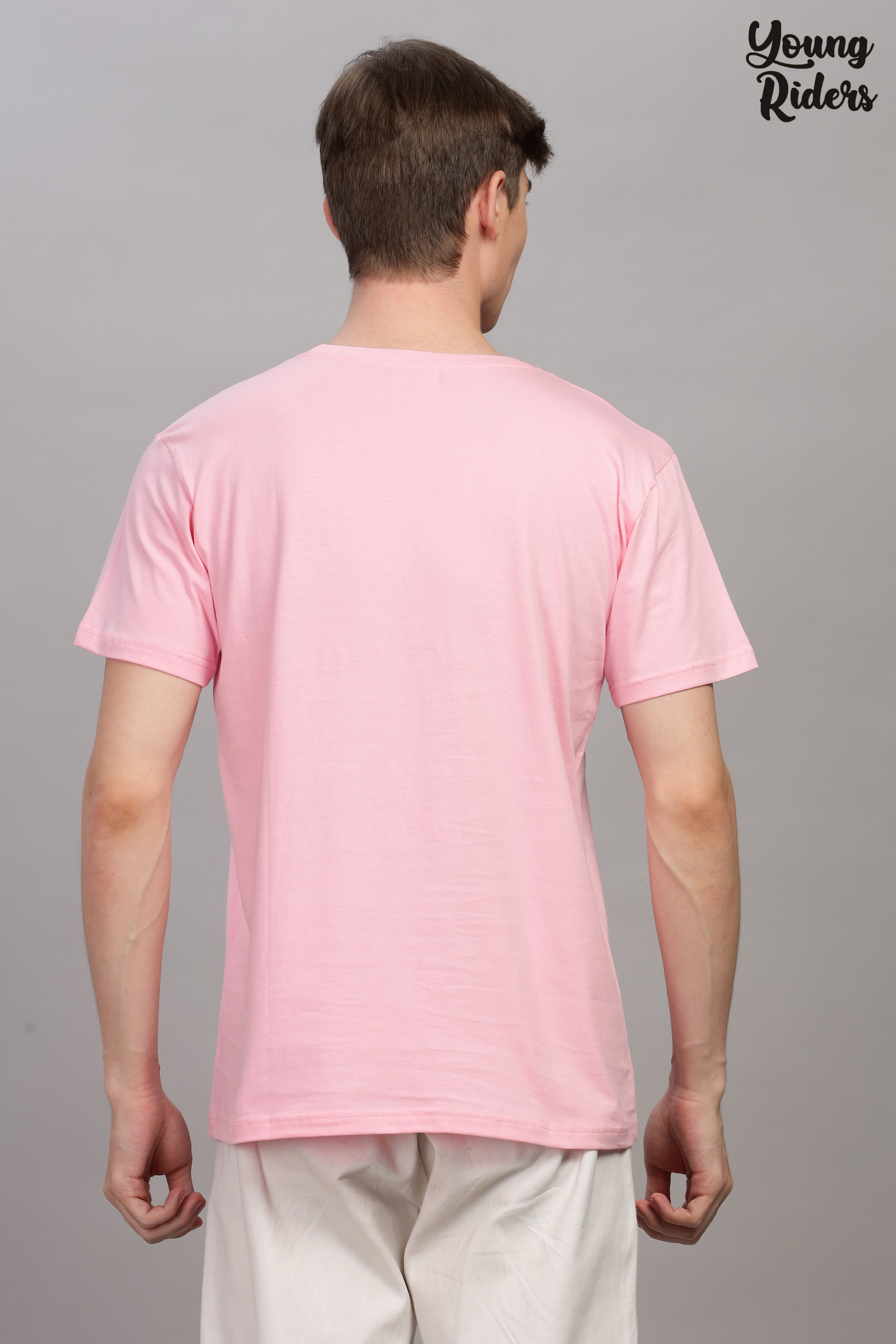 Pink Plain Regular T-Shirt