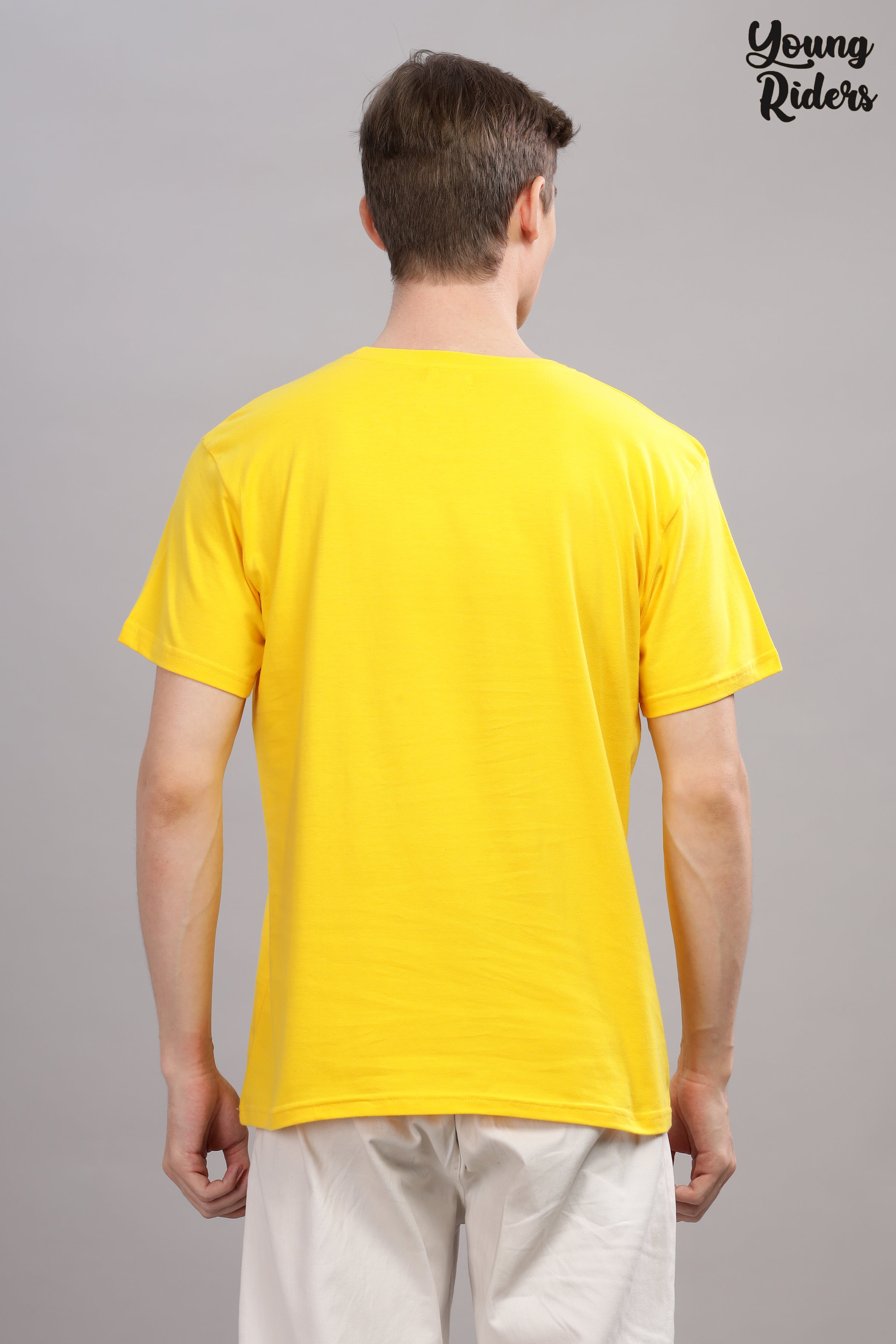 Yellow - Never Give Up Printed T-shirt