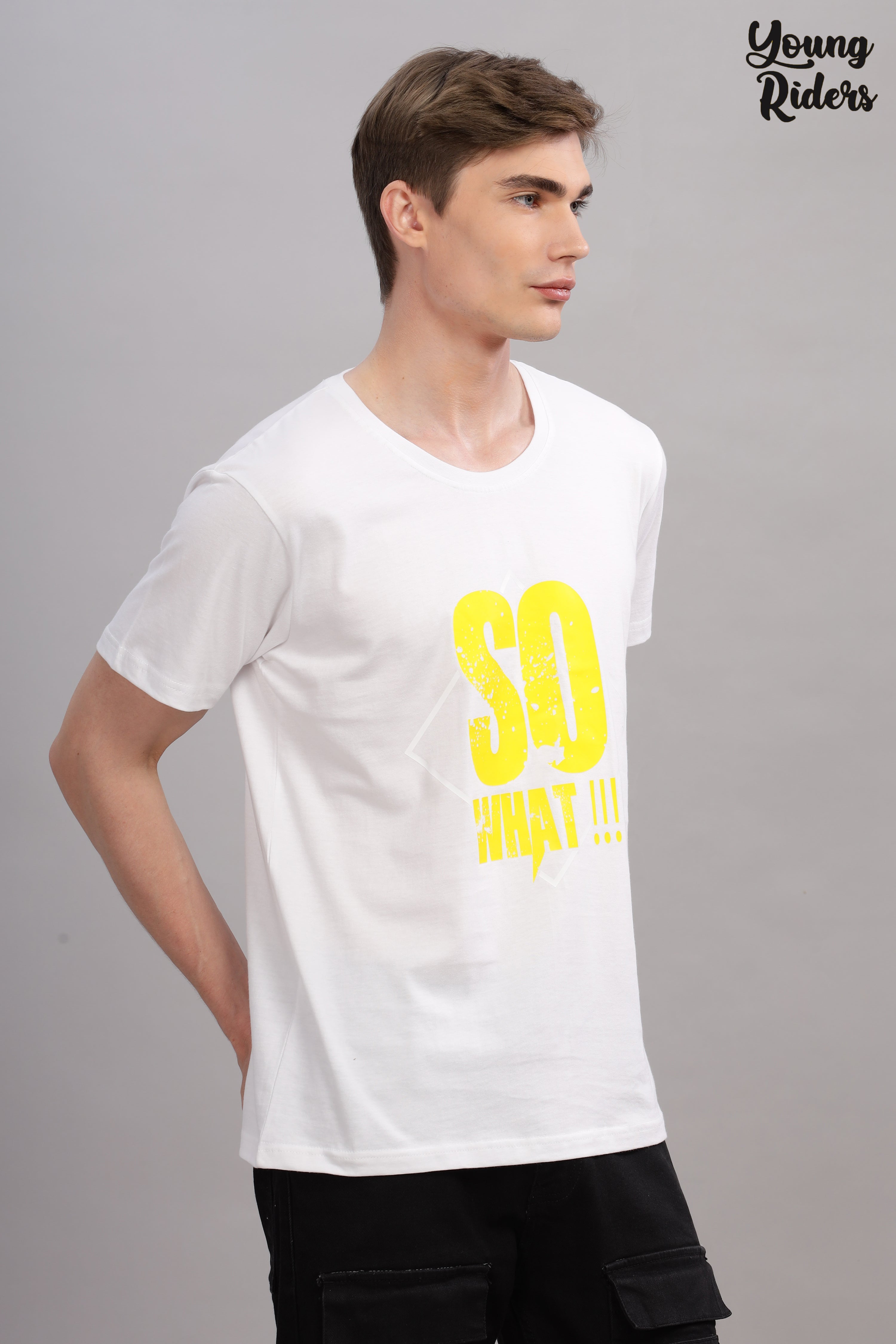 White - So What Printed T-shirt