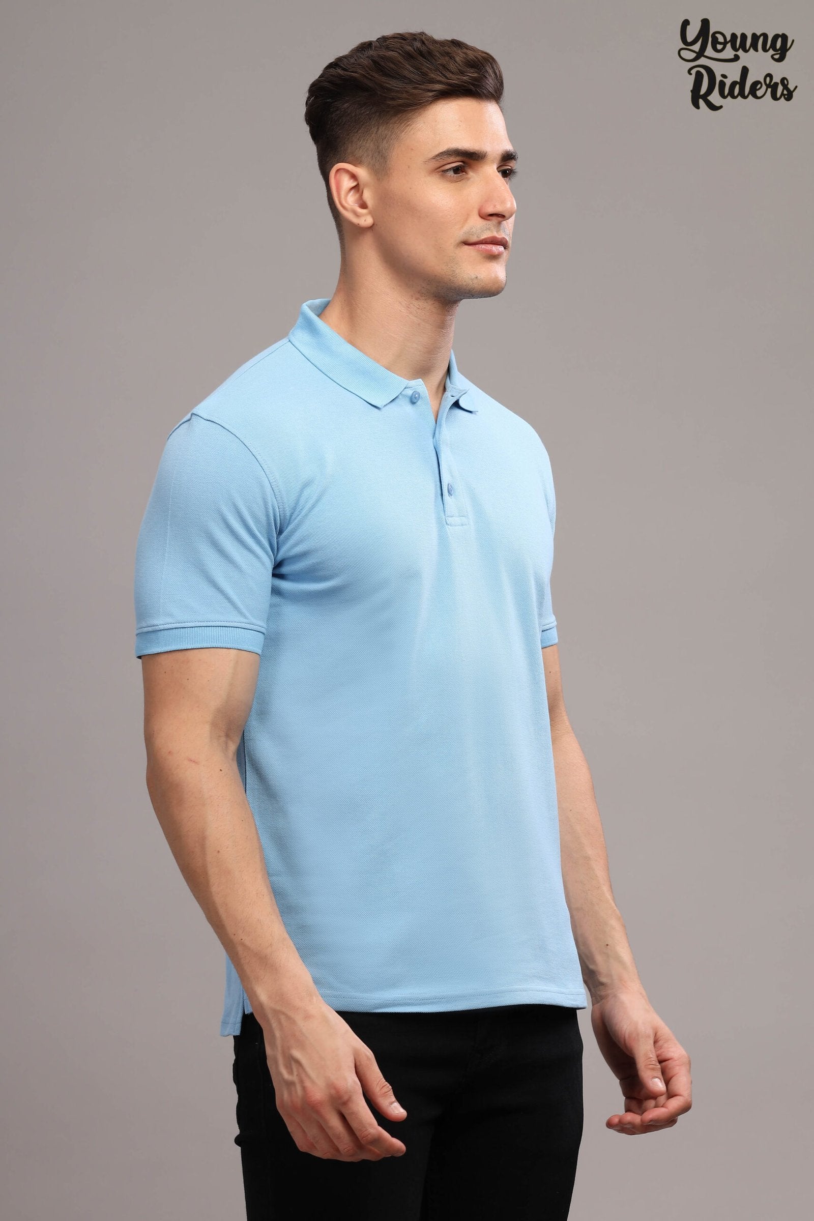 Blue Polo T-Shirt-2