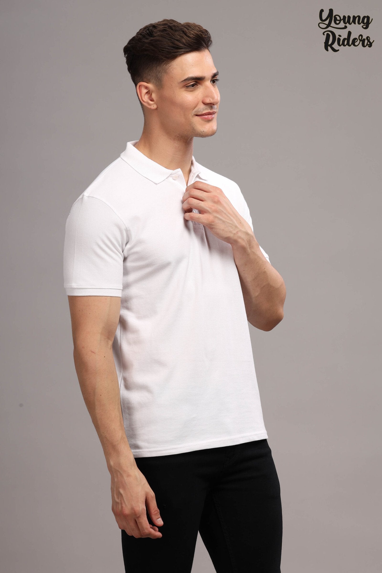 White Polo T-Shirt-1